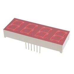 Display Modules - LED Character and Numeric Red 7-Segment 4 Character Common Cathode 2V 20mA 0.748