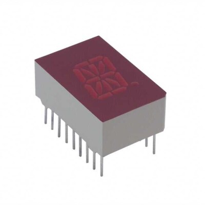 Display Modules - LED Character and Numeric Red 16-Segment, Alphanumeric 1 Character Common Anode 2V 20mA 0.984