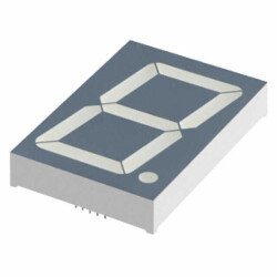 Display Modules - LED Character and Numeric Red 7-Segment 1 Character Common Anode 7.4V 10mA 2.756