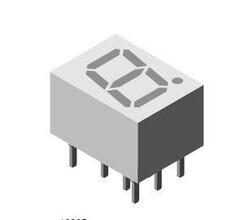 Display Modules - LED Character and Numeric Red 7-Segment 1 Character Common Cathode 1.8V 1mA 0.389