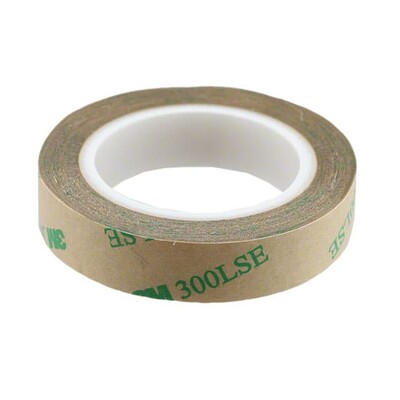 Double Coated, Double Sided Tape Acrylic, 300LSE; Acrylic, 300MP Adhesive Clear 0.50