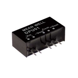 Isolated Module DC DC Converter 2 Output 5V -5V 100mA, 100mA 4.5V - 5.5V Input - MEAN WELL USA Inc.