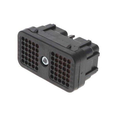 60 Position Rectangular Housing Connector Plug Black 0.174