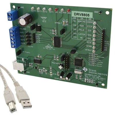 DRV8805 Motor Controller/Driver, Stepper Power Management Evaluation Board - 1