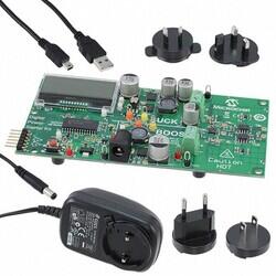 dsPIC33EP64GS502 MPLAB® DC/DC, Step Up or Down 2, Non-Isolated Outputs Evaluation Board - Microchip Technology (1)