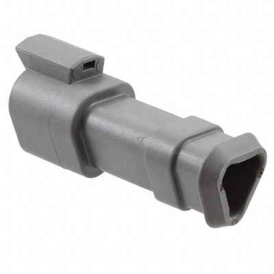 3 Position Rectangular Housing Connector Receptacle Gray - 1