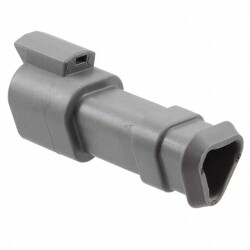 3 Position Rectangular Housing Connector Receptacle Gray - TE Connectivity Deutsch Connectors