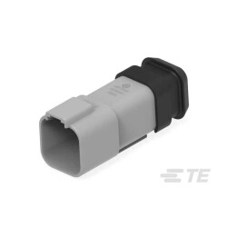 6 Position Rectangular Housing Connector Receptacle Gray 0.359