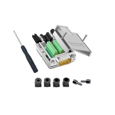 15 Position D-Sub, High Density Plug, Male Pins Connector - 1