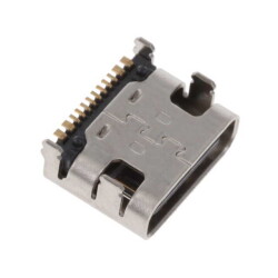USB-C (USB TYPE-C) USB 2.0 Receptacle Connector 24 (16+8 Dummy) Position Surface Mount, Right Angle; Through Hole - JAE Electronics