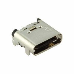 USB-C (USB TYPE-C) USB 3.2 Gen 2 (USB 3.1 Gen 2, Superspeed + (USB 3.1)) Receptacle Connector 24 Position Surface Mount, Right Angle; Through Hole - JAE Electronics
