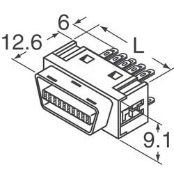 26 Position Plug Connector Miniature High Density (HD) Free Hanging (In-Line) Solder Eyelet(s) - Hirose Electric Co Ltd (1)
