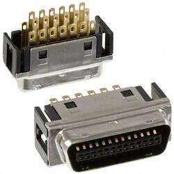 26 Position Plug Connector Miniature High Density (HD) Free Hanging (In-Line) Solder Eyelet(s) - Hirose Electric Co Ltd