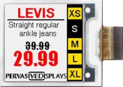 Graphic LCD Display Module Black, Red, White, Yellow TFT - Electronic Paper Display (EPD) SPI 1.54