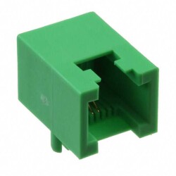 Jack Modular Connector 6p2c (RJ11) 90° Angle (Right) Unshielded Cat3 - Pulse Electronics