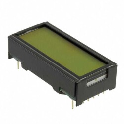 Character Display Module Transflective 5 x 8 Dots STN - Super-Twisted Nematic LED - Yellow/Green Parallel, 8-Bit 40.00mm x 20.00mm x 10.80mm - Display Visions