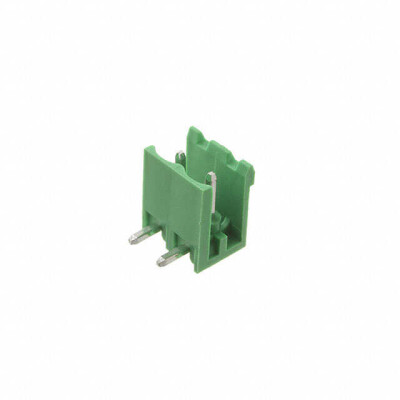 2 Position Terminal Block Header, Male Pins, Shrouded (2 Side) 0.200