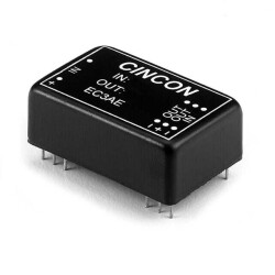 Isolated Module DC DC Converter 2 Output 15V -15V 100mA, 100mA 21.6V - 26.4V Input - Cincon Electronics Co. LTD