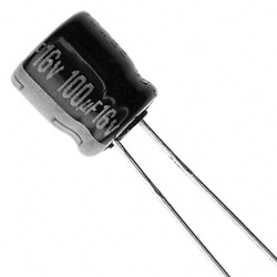100 µF 16 V Aluminum Electrolytic Capacitors Radial, Can 1000 Hrs @ 85°C - Panasonic Electronic Components