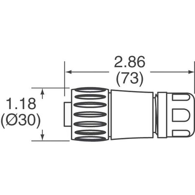 EcoMate Conn Plug Fmale 7POS Gold Solder - 3