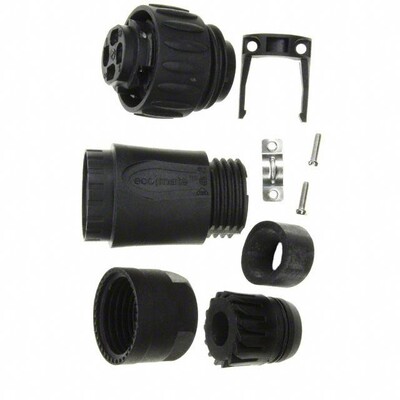 EcoMate Conn Plug Male 4POS Silver Screw - 1