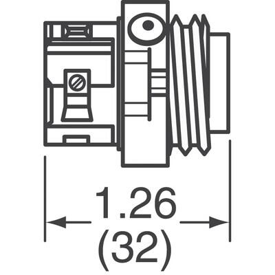 EcoMate Conn Rcpt Male 4POS Gold Screw - 3
