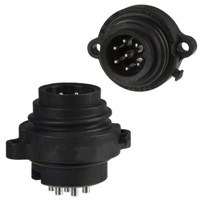 EcoMate Conn Rcpt Male 7POS Silver Solder - 1