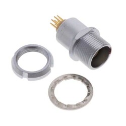 9 Position Circular Connector Receptacle, Female Sockets Solder - LEMO