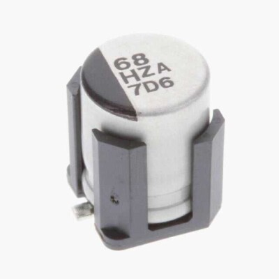 22 µF 50 V Aluminum - Polymer Capacitors Radial, Can - SMD 80mOhm 10000 Hrs @ 105°C - 1