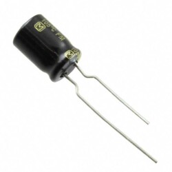220 µF 25 V Aluminum Electrolytic Capacitors Radial, Can 3000 Hrs @ 105°C - Panasonic Industry