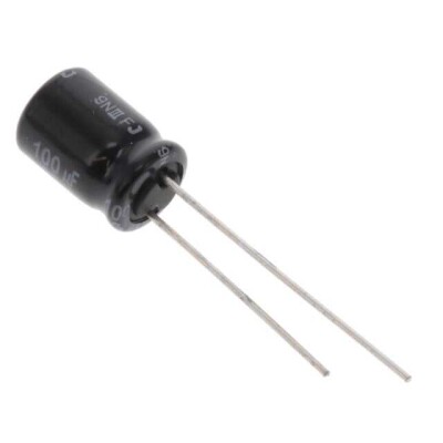 100 µF 35 V Aluminum Electrolytic Capacitors Radial, Can 6000 Hrs @ 105°C - 1