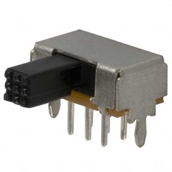 Slide Switch DPDT Through Hole, Right Angle - E-Switch