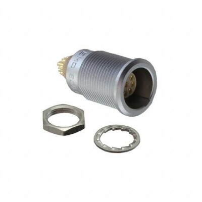 9 Position Circular Connector Receptacle, Female Sockets Solder Cup - 1