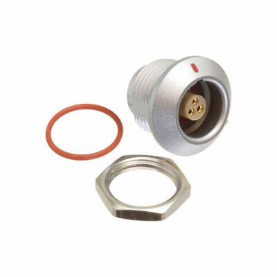 3 Position Circular Connector Receptacle, Female Sockets Solder Cup - 1