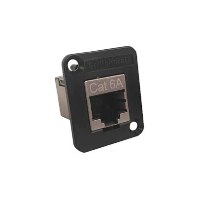 Modular Coupler Connector Jack, 8p8c (RJ45) To Jack, 8p8c (RJ45) Cat6a Shielded - 1