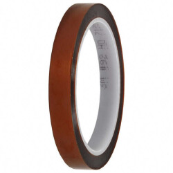 Electrical Tape Silicone Thermosetting Adhesive Amber 0.50