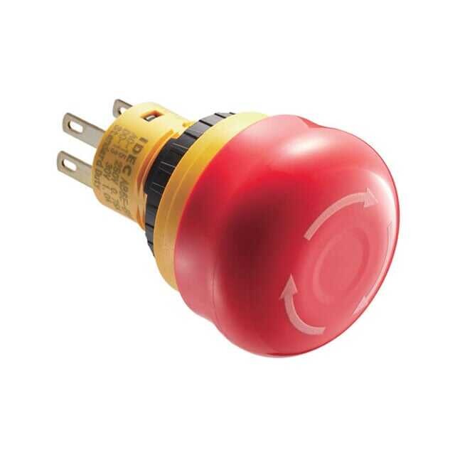 Emergency Stop Switch DPST-NC Panel Mount, Front