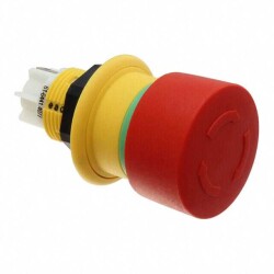 Emergency Stop Switch DPST-NO/NC Panel Mount, Front - EAO