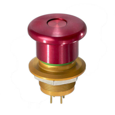 Emergency Stop Switch DPST-NO/NC Panel Mount, Front Status Indicator - 1