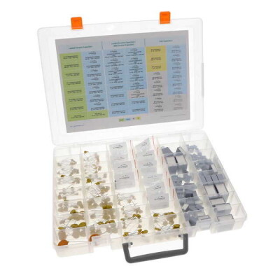 Ceramic, Film Capacitor Kit 100pF ~ 3.3µF 250 ~ 760 VAC Surface Mount, Through Hole 340 Pieces (Assorted Per Value) - 2