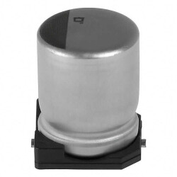 1000 µF 6.3 V Aluminum Electrolytic Capacitors Radial, Can - SMD 2000 Hrs @ 105°C - Chemi-Con