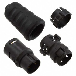 2 Position Circular Connector Plug, Male Pins Solder Cup - Switchcraft Inc.