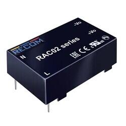 Enclosed AC DC Converters 1 Uitgang 5V 400mA 80 ~ 264 VAC Input - Recom Power