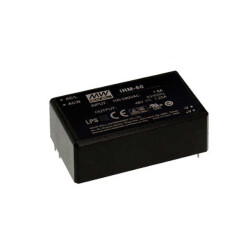 Enclosed AC DC Converters 1 Output 24V 2.5A 85 ~ 264 VAC Input - MEAN WELL USA Inc.