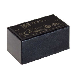 Enclosed AC DC Converters 1 Output 5V 2A 80 ~ 264 VAC Input - MEAN WELL USA Inc.