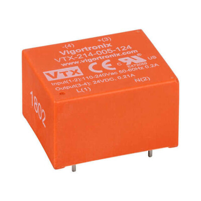 Enclosed AC DC Converters 1 Output 12V 416mA 90 ~ 264 VAC, 100 ~ 370 VDC Input - 1
