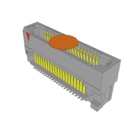 40 Position Connector Socket, Outer Shroud Contacts Surface Mount Gold - Samtec Inc.
