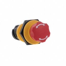 Emergency Stop Switch 3PST-2NC/1NO Panel Mount, Front - TE Connectivity Deutsch Connectors