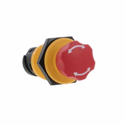 Emergency Stop Switch 3PST-2NC/1NO Panel Mount, Front - 1