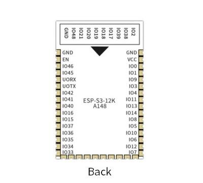 ESP-12K - Ai Thinker ESP32-S2 Chip, Xtensa 32-Bit Lx7 MCU with 8 MB, NO - 2